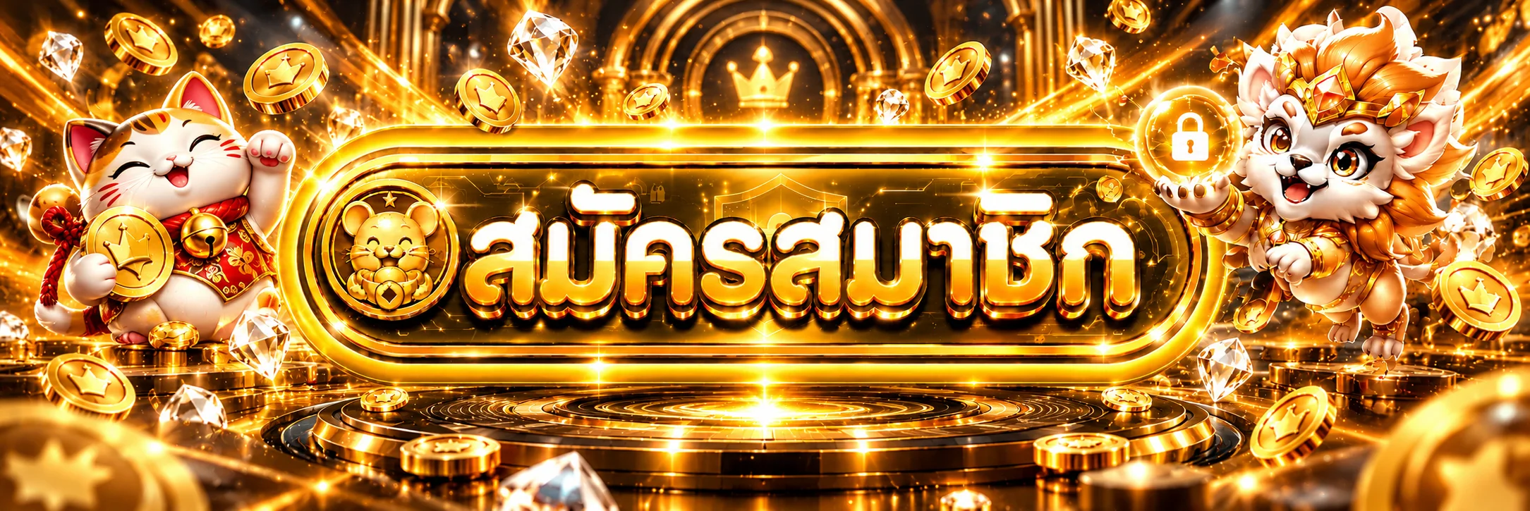 ปุ่มสมัครสมาชิกและทางเข้าเล่น 3S Bonus Play
