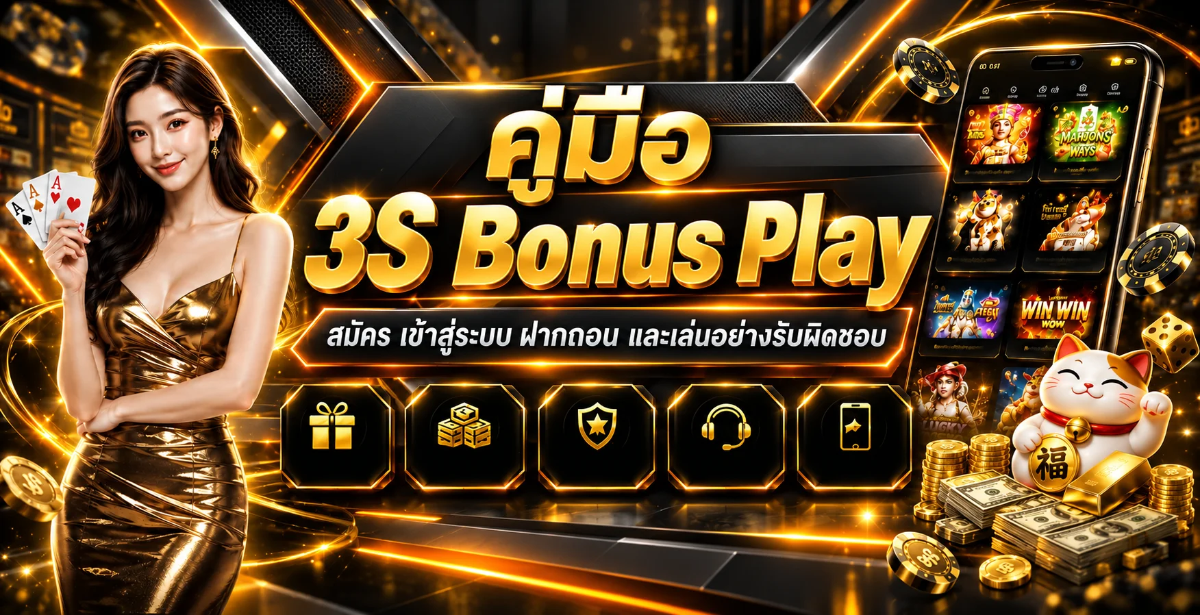 3S Bonus Play คู่มือสมัคร เข้าสู่ระบบ ฝากถอน และความปลอดภัย